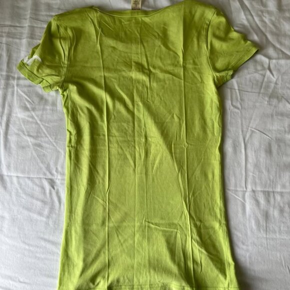 RARE VINTAGE Y2K 2000's Green Laguna Beach 100% Cotton Hollister Tshirt - Picture 2 of 3